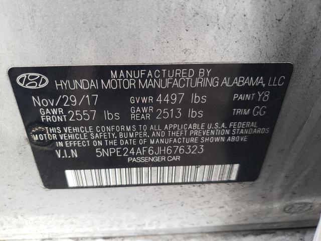 Photo 11 VIN: 5NPE24AF6JH676323 - HYUNDAI SONATA SE 