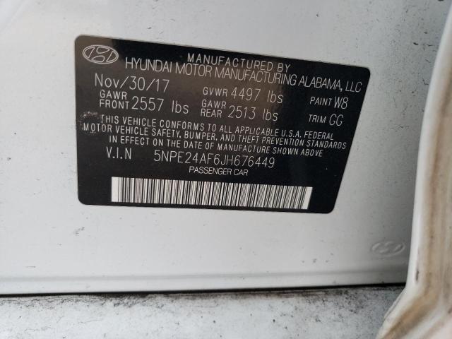 Photo 11 VIN: 5NPE24AF6JH676449 - HYUNDAI SONATA 