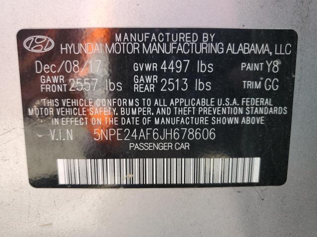 Photo 11 VIN: 5NPE24AF6JH678606 - HYUNDAI SONATA SE 