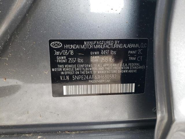 Photo 11 VIN: 5NPE24AF6JH680582 - HYUNDAI SONATA 