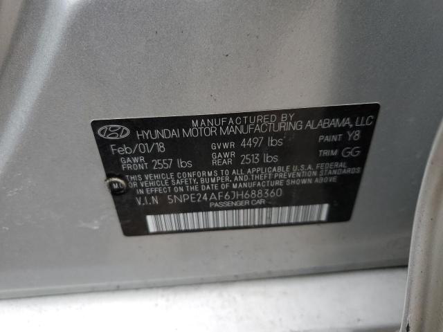 Photo 11 VIN: 5NPE24AF6JH688360 - HYUNDAI SONATA SE 