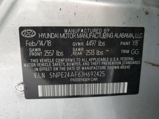 Photo 11 VIN: 5NPE24AF6JH692425 - HYUNDAI SONATA 