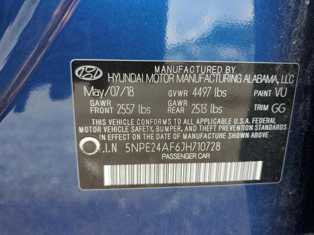 Photo 9 VIN: 5NPE24AF6JH710728 - HYUNDAI SONATA SE 