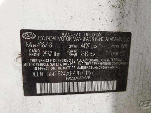 Photo 11 VIN: 5NPE24AF6JH711197 - HYUNDAI SONATA 