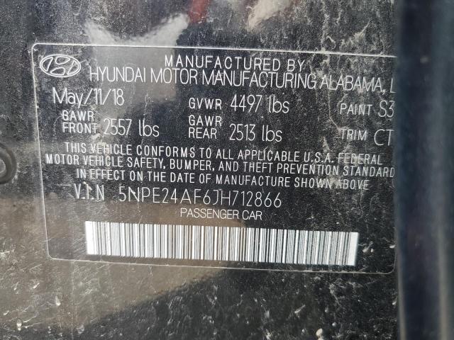 Photo 9 VIN: 5NPE24AF6JH712866 - HYUNDAI SONATA SE 