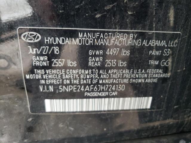 Photo 11 VIN: 5NPE24AF6JH724130 - HYUNDAI SONATA 