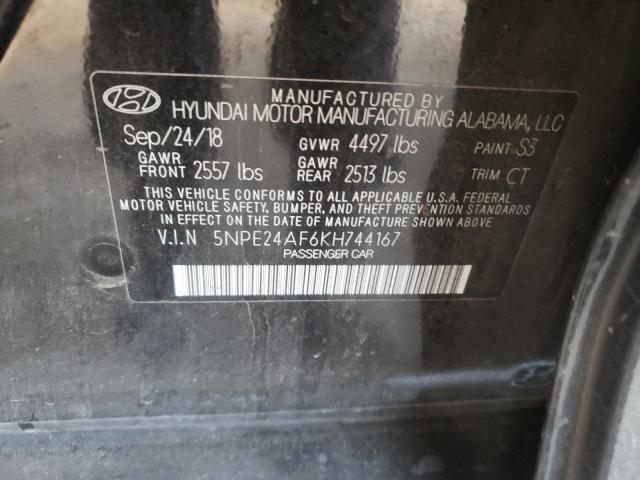 Photo 9 VIN: 5NPE24AF6KH744167 - HYUNDAI SONATA SE 