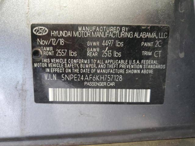 Photo 11 VIN: 5NPE24AF6KH757128 - HYUNDAI SONATA 