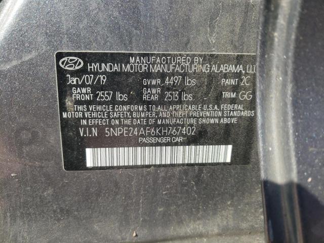 Photo 11 VIN: 5NPE24AF6KH767402 - HYUNDAI SONATA SE 