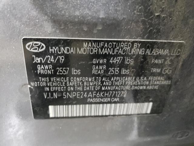 Photo 9 VIN: 5NPE24AF6KH771272 - HYUNDAI SONATA SE 