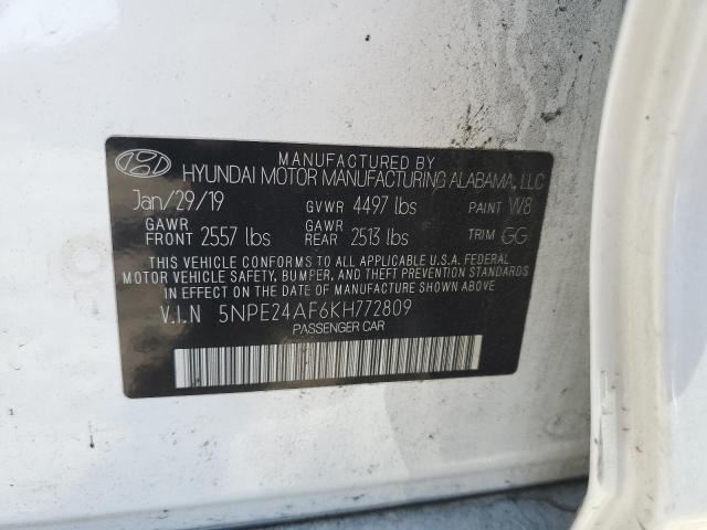 Photo 11 VIN: 5NPE24AF6KH772809 - HYUNDAI SONATA 