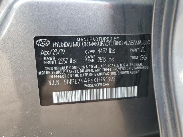 Photo 12 VIN: 5NPE24AF6KH791392 - HYUNDAI SONATA SE 