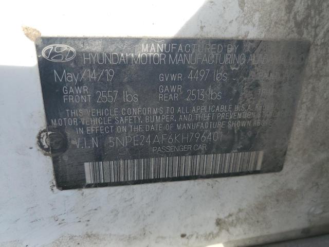 Photo 11 VIN: 5NPE24AF6KH796401 - HYUNDAI SONATA 