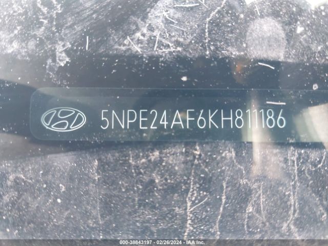 Photo 8 VIN: 5NPE24AF6KH811186 - HYUNDAI SONATA 