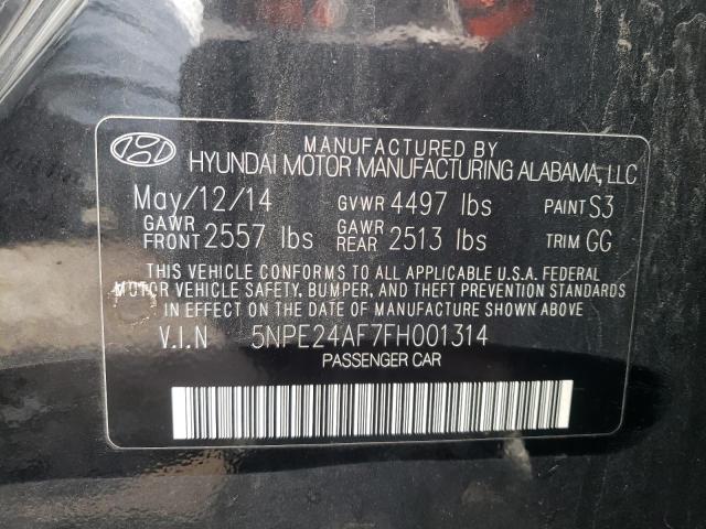 Photo 9 VIN: 5NPE24AF7FH001314 - HYUNDAI SONATA SE 