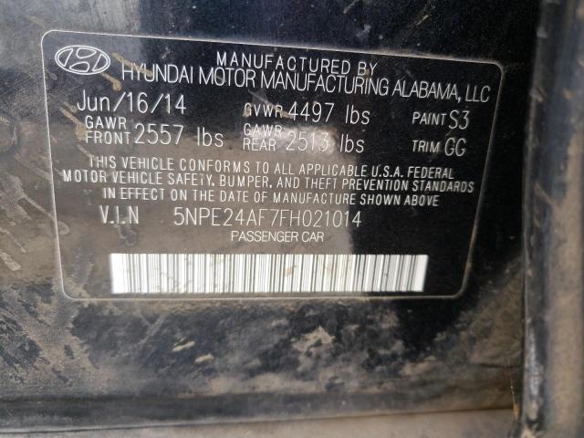 Photo 9 VIN: 5NPE24AF7FH021014 - HYUNDAI SONATA SE 