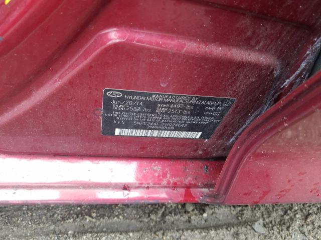 Photo 9 VIN: 5NPE24AF7FH024642 - HYUNDAI SONATA SE 