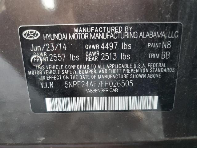 Photo 11 VIN: 5NPE24AF7FH026505 - HYUNDAI SONATA 