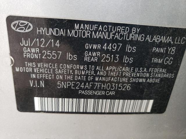 Photo 11 VIN: 5NPE24AF7FH031526 - HYUNDAI SONATA 