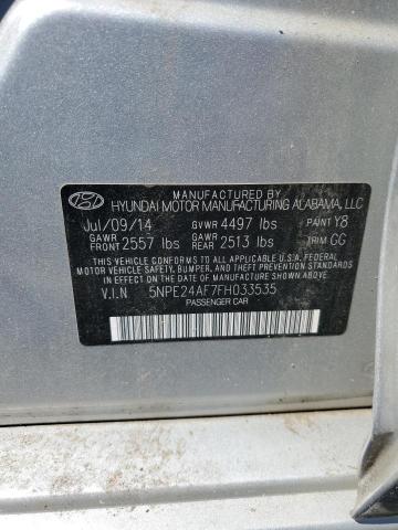 Photo 9 VIN: 5NPE24AF7FH033535 - HYUNDAI SONATA SE 