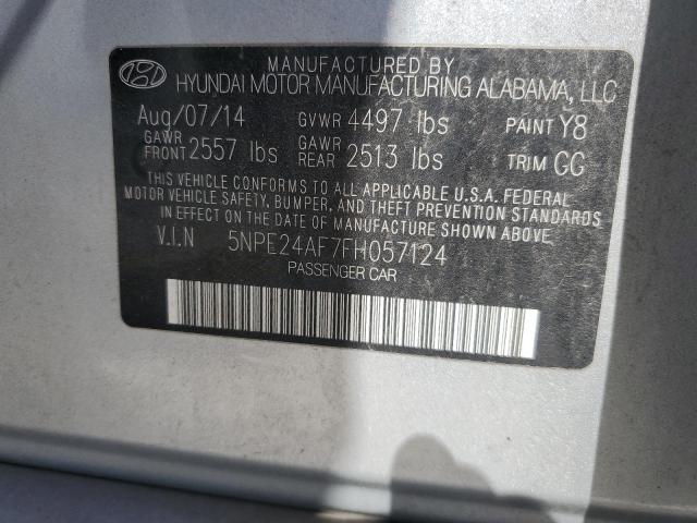 Photo 11 VIN: 5NPE24AF7FH057124 - HYUNDAI SONATA SE 