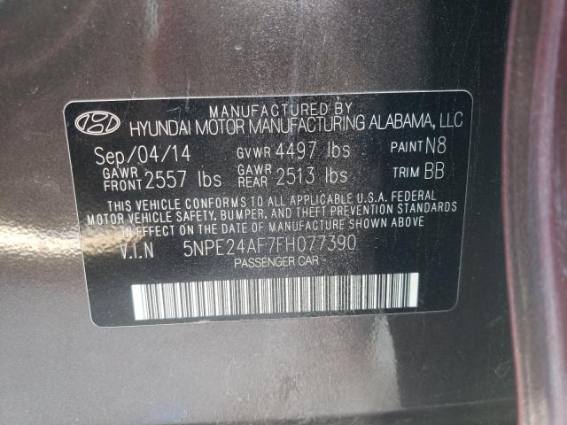 Photo 9 VIN: 5NPE24AF7FH077390 - HYUNDAI SONATA 