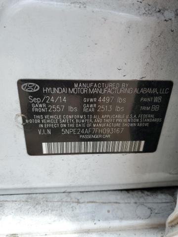 Photo 11 VIN: 5NPE24AF7FH093167 - HYUNDAI SONATA SE 