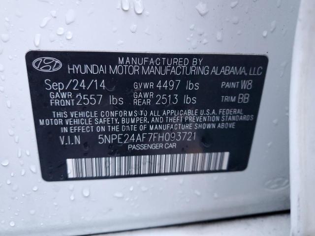 Photo 11 VIN: 5NPE24AF7FH093721 - HYUNDAI SONATA 