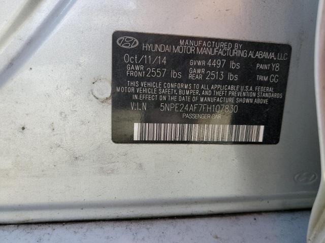 Photo 11 VIN: 5NPE24AF7FH107830 - HYUNDAI SONATA SE 