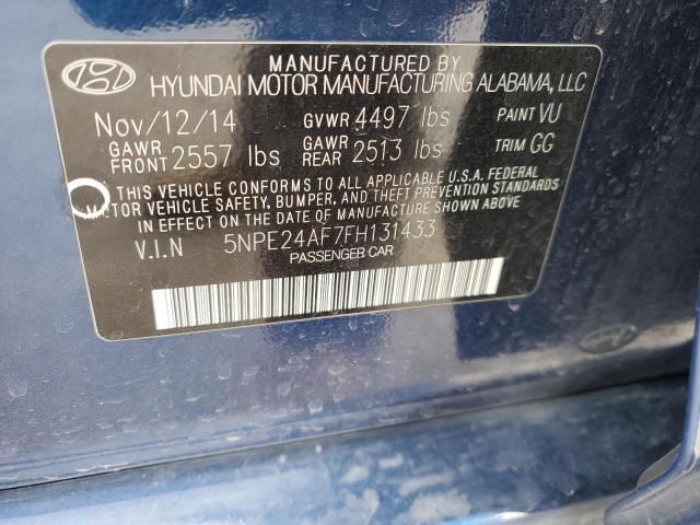 Photo 11 VIN: 5NPE24AF7FH131433 - HYUNDAI SONATA SE 