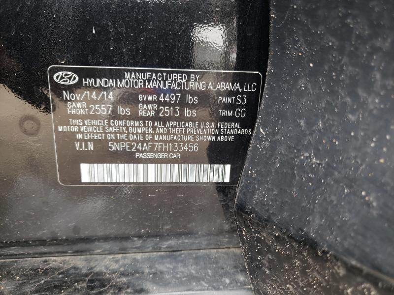 Photo 9 VIN: 5NPE24AF7FH133456 - HYUNDAI SONATA SE 