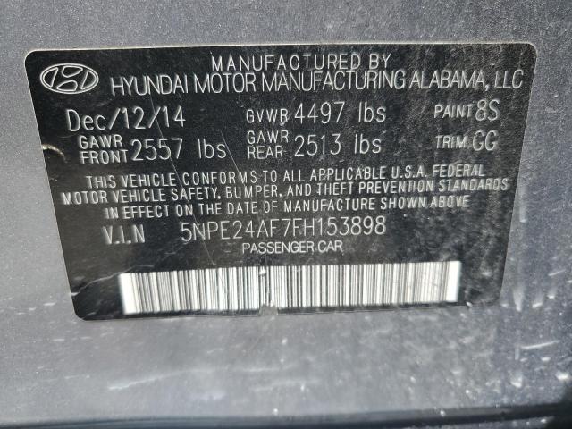 Photo 12 VIN: 5NPE24AF7FH153898 - HYUNDAI SONATA SE 