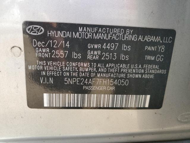 Photo 11 VIN: 5NPE24AF7FH154050 - HYUNDAI SONATA 