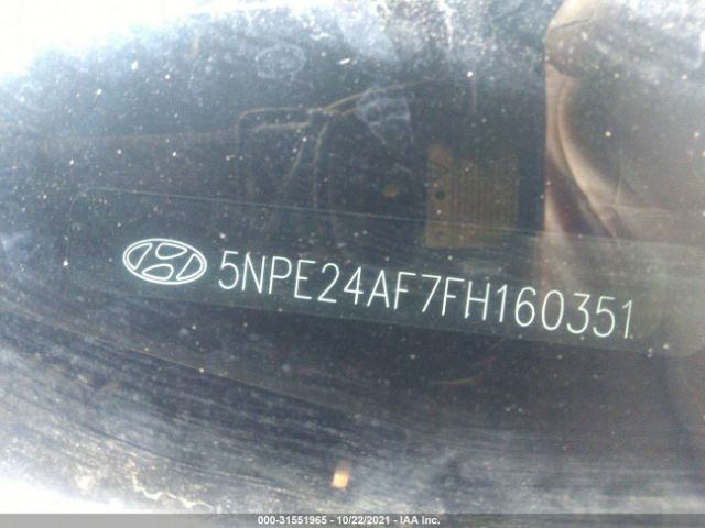 Photo 8 VIN: 5NPE24AF7FH160351 - HYUNDAI SONATA 