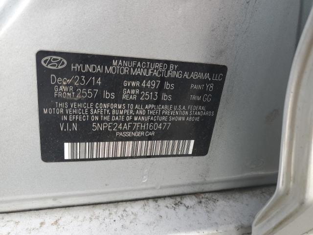 Photo 12 VIN: 5NPE24AF7FH160477 - HYUNDAI SONATA 