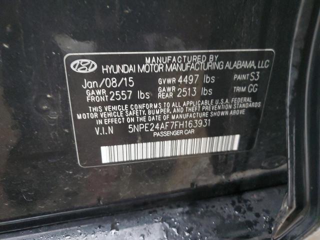 Photo 11 VIN: 5NPE24AF7FH163931 - HYUNDAI SONATA 