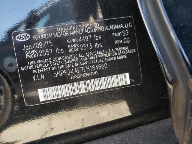 Photo 11 VIN: 5NPE24AF7FH164660 - HYUNDAI SONATA SE 