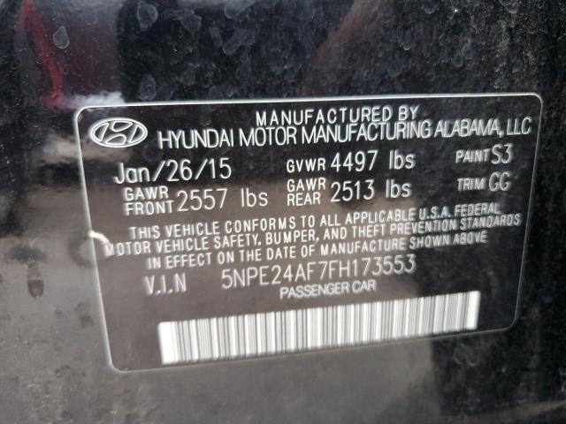 Photo 11 VIN: 5NPE24AF7FH173553 - HYUNDAI SONATA SE 