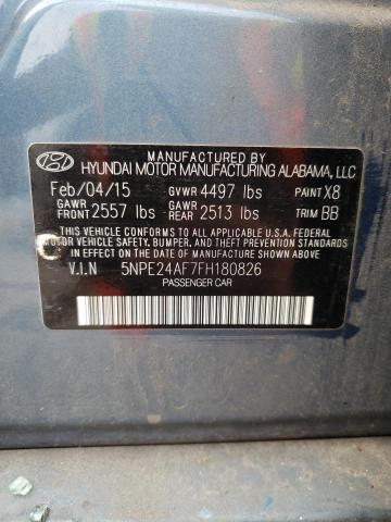 Photo 11 VIN: 5NPE24AF7FH180826 - HYUNDAI SONATA SE 