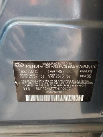 Photo 12 VIN: 5NPE24AF7FH192197 - HYUNDAI SONATA SE 