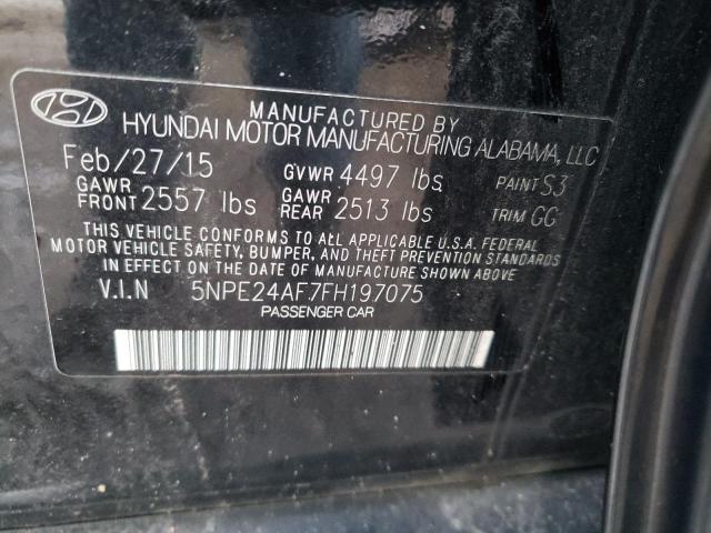 Photo 11 VIN: 5NPE24AF7FH197075 - HYUNDAI SONATA 