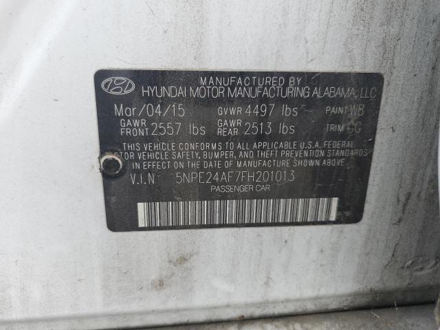 Photo 11 VIN: 5NPE24AF7FH201013 - HYUNDAI SONATA SE 