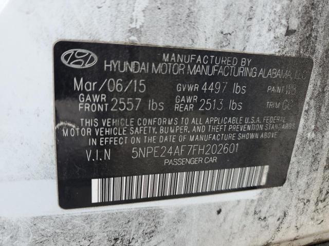 Photo 11 VIN: 5NPE24AF7FH202601 - HYUNDAI SONATA SE 