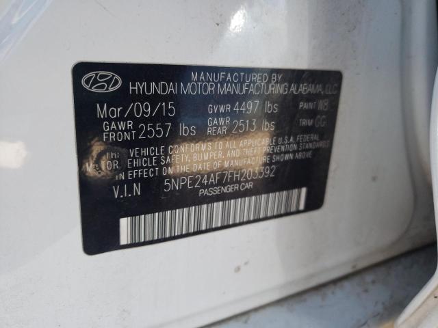 Photo 9 VIN: 5NPE24AF7FH203392 - HYUNDAI SONATA SE 