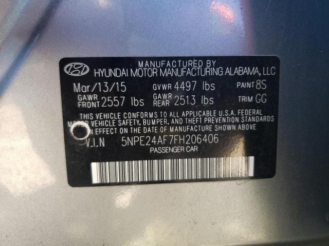 Photo 11 VIN: 5NPE24AF7FH206406 - HYUNDAI SONATA SE 