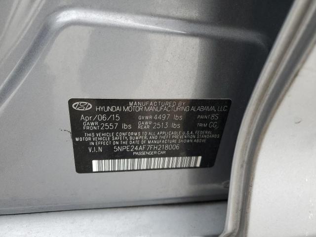 Photo 11 VIN: 5NPE24AF7FH218006 - HYUNDAI SONATA SE 