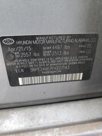 Photo 11 VIN: 5NPE24AF7FH227143 - HYUNDAI SONATA SE 