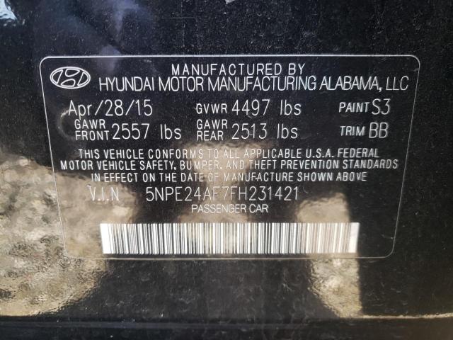 Photo 11 VIN: 5NPE24AF7FH231421 - HYUNDAI SONATA SE 