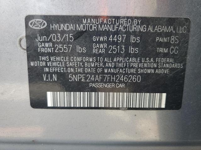 Photo 11 VIN: 5NPE24AF7FH246260 - HYUNDAI SONATA SE 