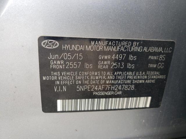 Photo 11 VIN: 5NPE24AF7FH247828 - HYUNDAI SONATA SE 